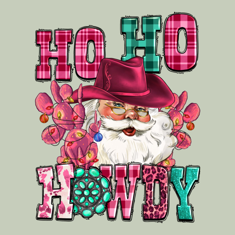 Ho Ho Howdy Santa Pink Christmas Ladies Tee by CowGirlArtShop | Teevron
