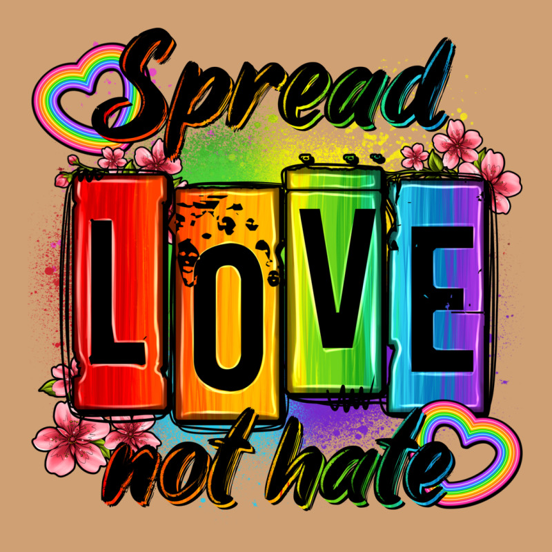 Spread Love Not Hate Vintage Tee by OliviaCreatesArt | Teevron
