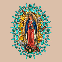 Our Lady Of Guadalupe Gemstone Sunflowers Urban Heavy Tee | Teevron