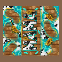 Cowhide Mama With Rustic Teal Wood Premium Tee | Teevron