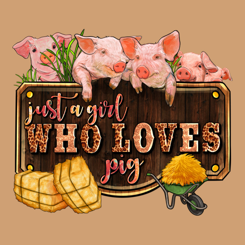 Just A Girl Who Loves Pig Olivia Vintage Tee by OliviaCreatesArt | Teevron