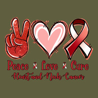 Peace Love Cure Heart And Neck Cancer Vintage Tee | Teevron