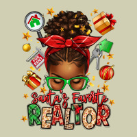 Santas Favorite Realtor Messy Bun Heavy Core Tee | Teevron