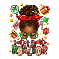 santas favorite realtor messy bun | Teevron