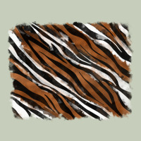 Tiger Zebra Background Long Sleeve Tee | Teevron