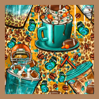 American Football Coffee Cups With Butterfly And Leopard Seamless Patt Long Sleeve Tee | Teevron