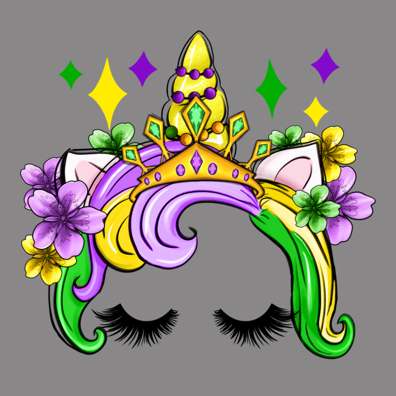 Unicorn Mardi Gras Olivia Vintage Tee by OliviaCreatesArt | Teevron