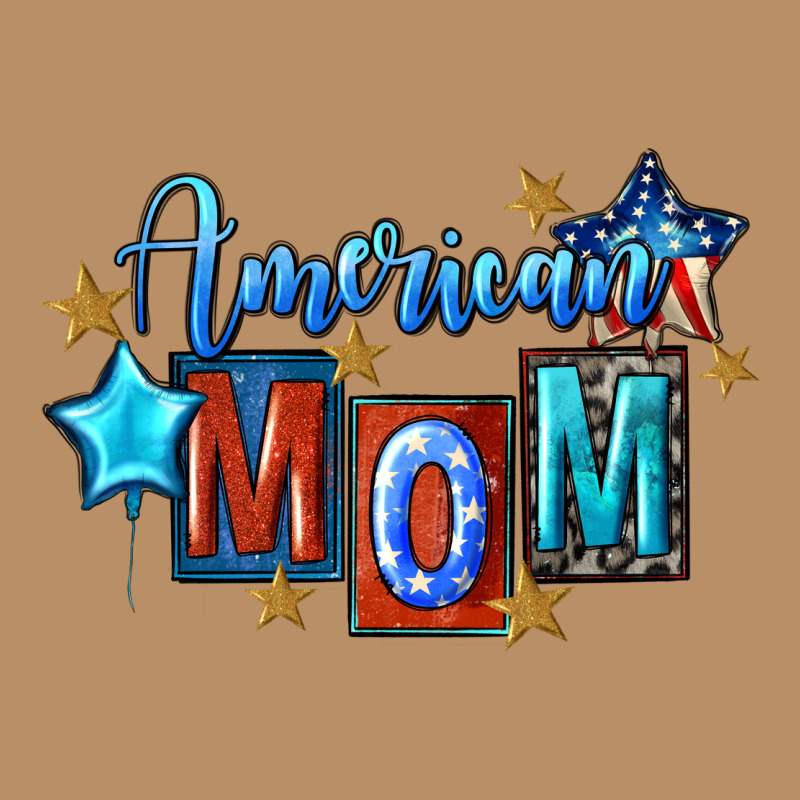 American Mom Mother's Day Vintage Hoodie by FaDigitalArtStudio | Teevron