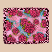 Pink Rose Leopard Background Urban Hoodie | Teevron