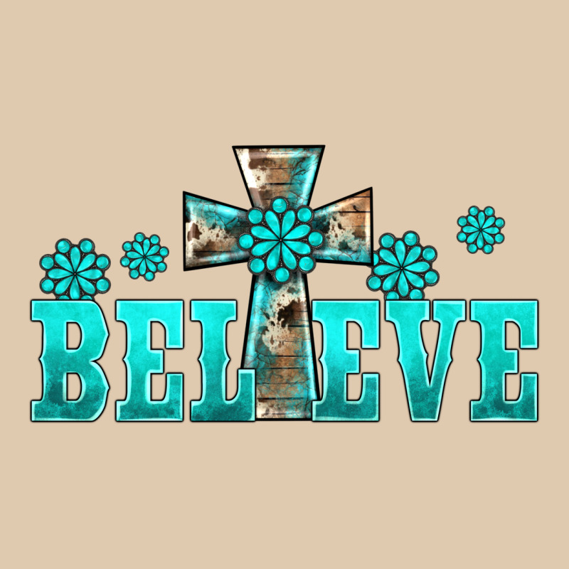 Western Turquoise's Gemstones Cross Believe Heavyweight Sweatshirt by BarkalooDesign | Teevron