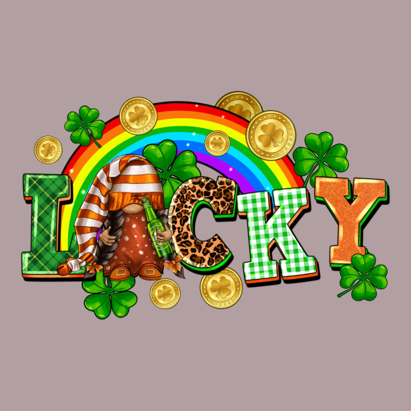 Lucky Gnome St. Patricks Day Vintage Hoodie by FaDigitalArtStudio | Teevron