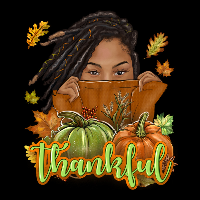 Thankful Fall With Black Girl Heavy Core Tee by NancyCooperArtShop | Teevron