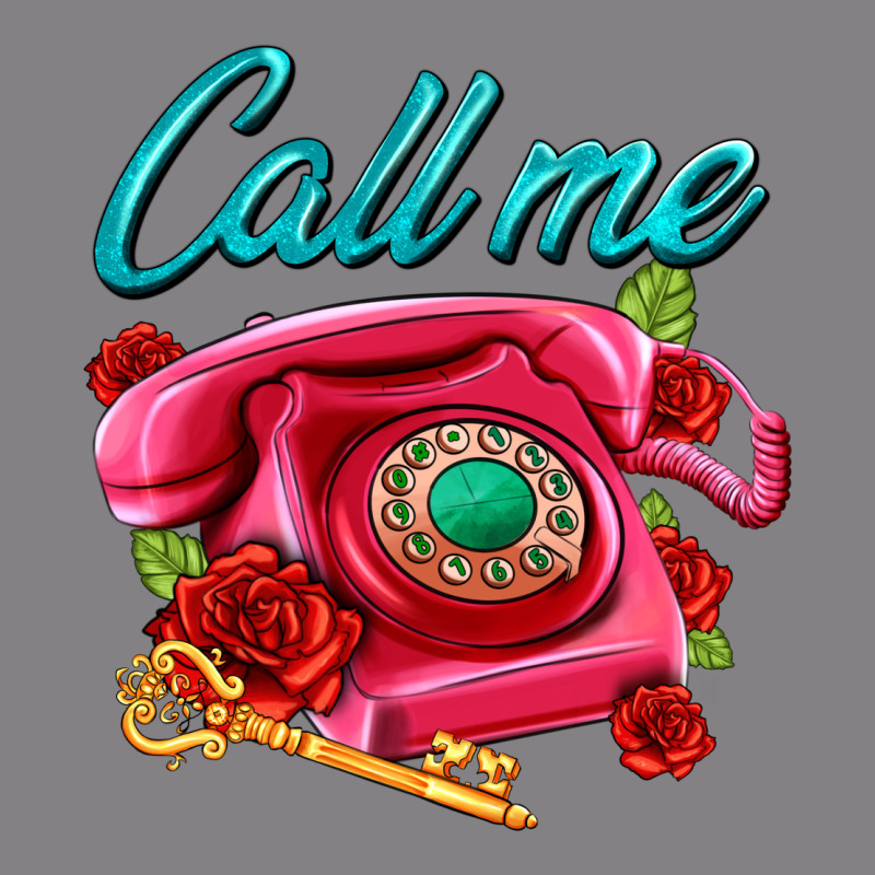 Call Me Roses And Pink Telephone Heavyweight Hoodie by AdoDesignShop | Teevron