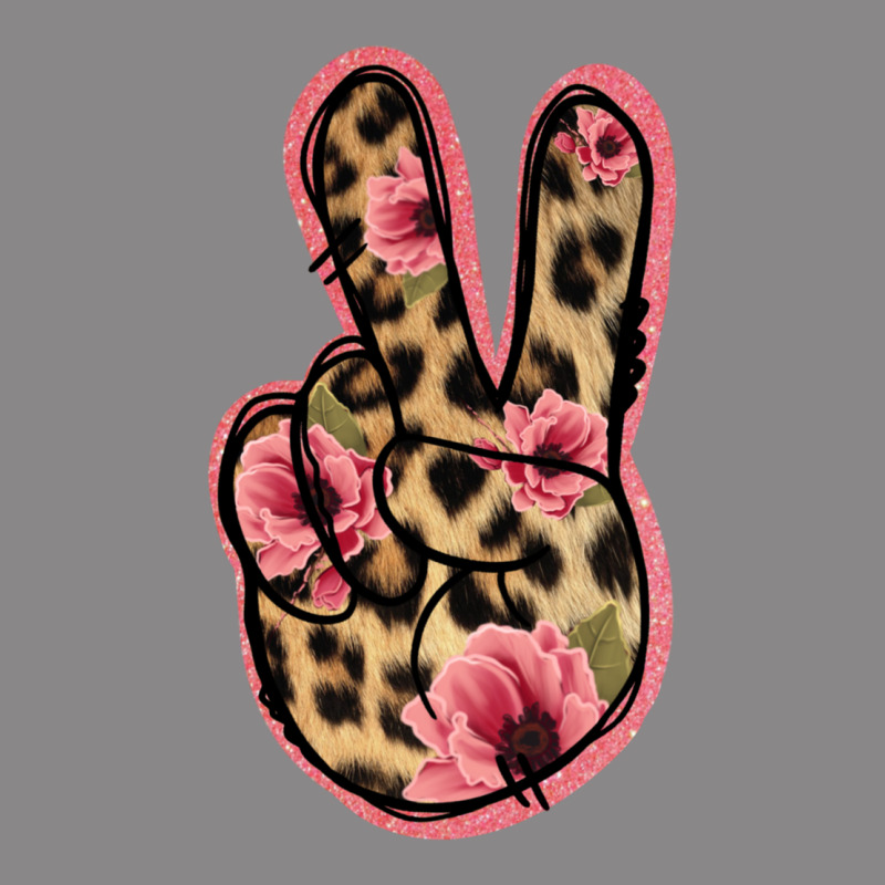 Floral Leopard Peace Sign Vintage Tee by Jasminsmagicworld | Teevron