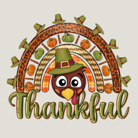 Turkey Rainbow Thankful Thanksgiving Heavy Core Tee | Teevron