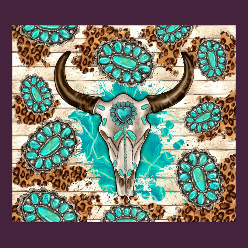 Gemstone Bull Skull Leopard Premium Tee by TumblerDesignByShophia | Teevron