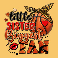 Little Sister Biggest Fan Basketball Vintage Hoodie | Teevron