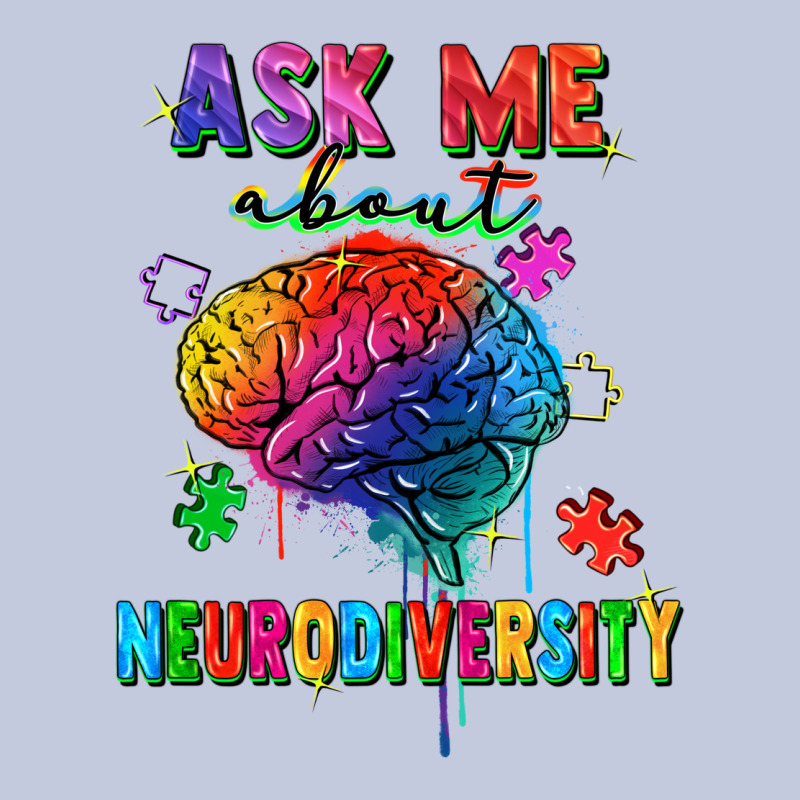 Ask Me About Neurodiversity Long Sleeve Tee by FaDigitalArtStudio | Teevron
