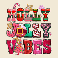Holly Jolly Vibes Pink Christmas Ladies Tee | Teevron