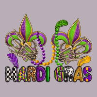 Mardi Gras Skeleton Hands  Fleur De Lis Vintage Tee | Teevron