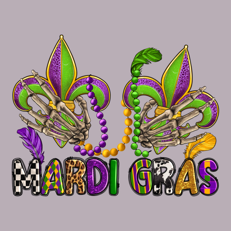 Mardi Gras Skeleton Hands  Fleur De Lis Vintage Tee by OliviaCreatesArt | Teevron