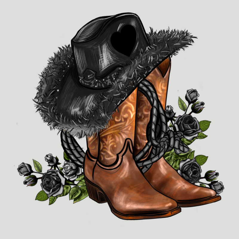 Black Cowgirl  And Roses Zipper Hoodie by AdoDesignShop | Teevron