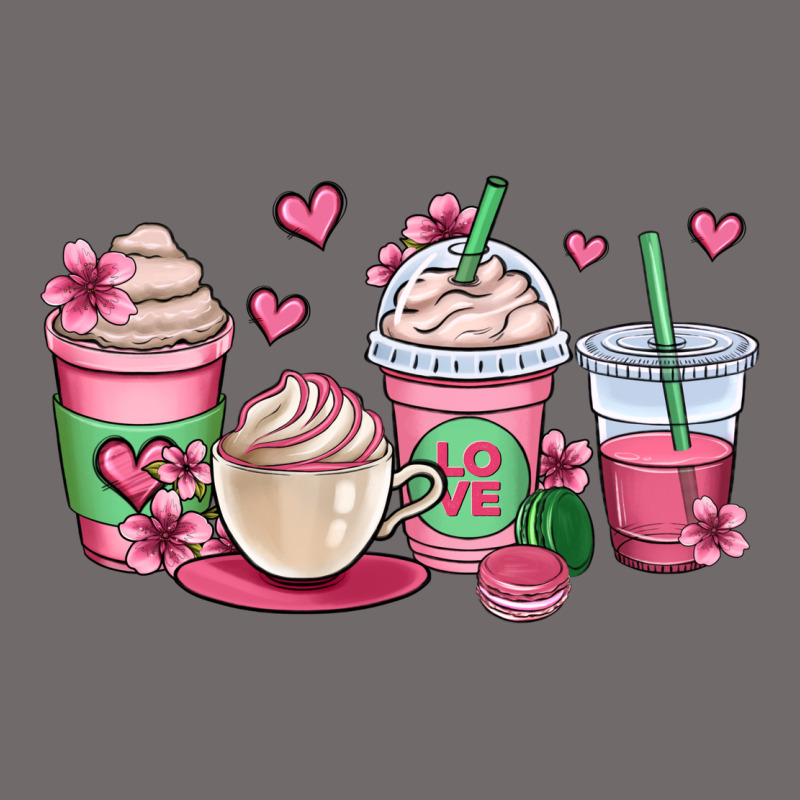Valentines Day Coffee Cups Urban Heavy Tee by OliviaCreatesArt | Teevron
