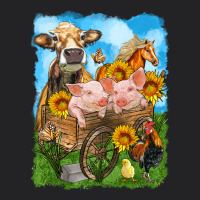 Farm Animals Wagon Olivia Vintage Tee | Teevron