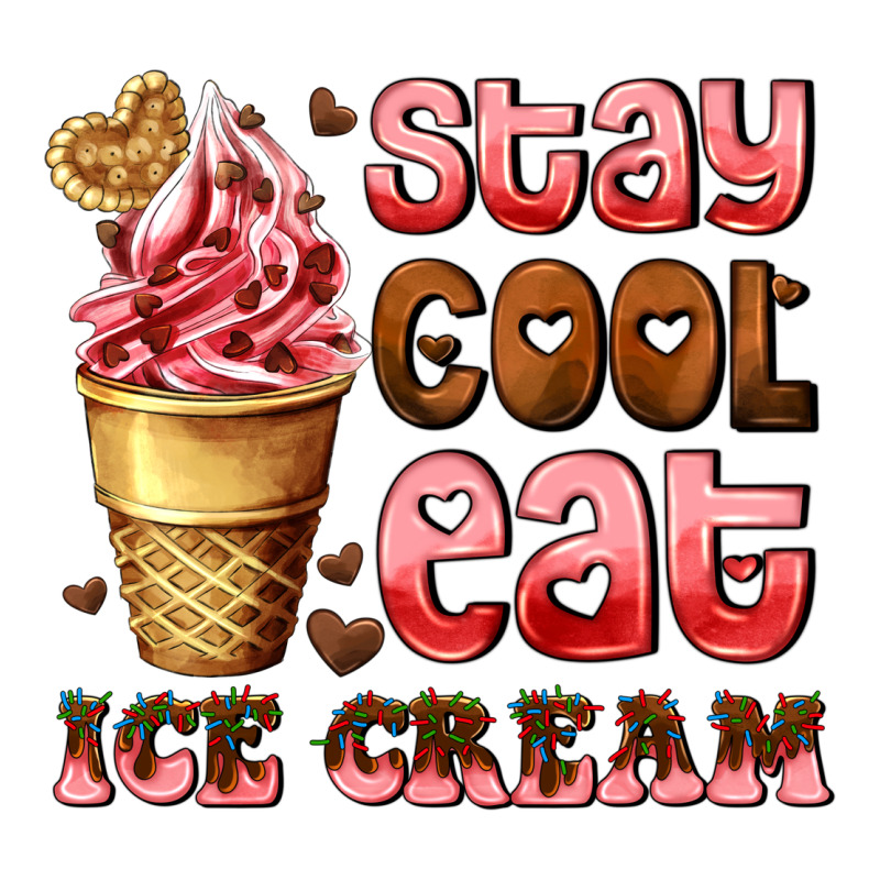 Stay Cool Eat Ice Cream Premium Sweatshirt by AdoDesignShop | Teevron