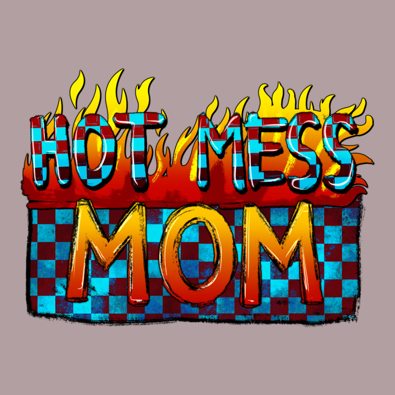 Hot Mess Mom Mother's Day Vintage Hoodie by FaDigitalArtStudio | Teevron