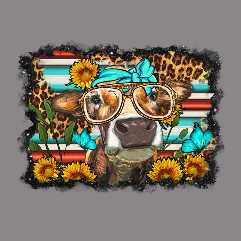 Sunflower Cow Olivia Vintage Tee by OliviaCreatesArt | Teevron