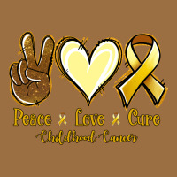 Peace Love Cure Childhood Cancer Vintage Tee | Teevron