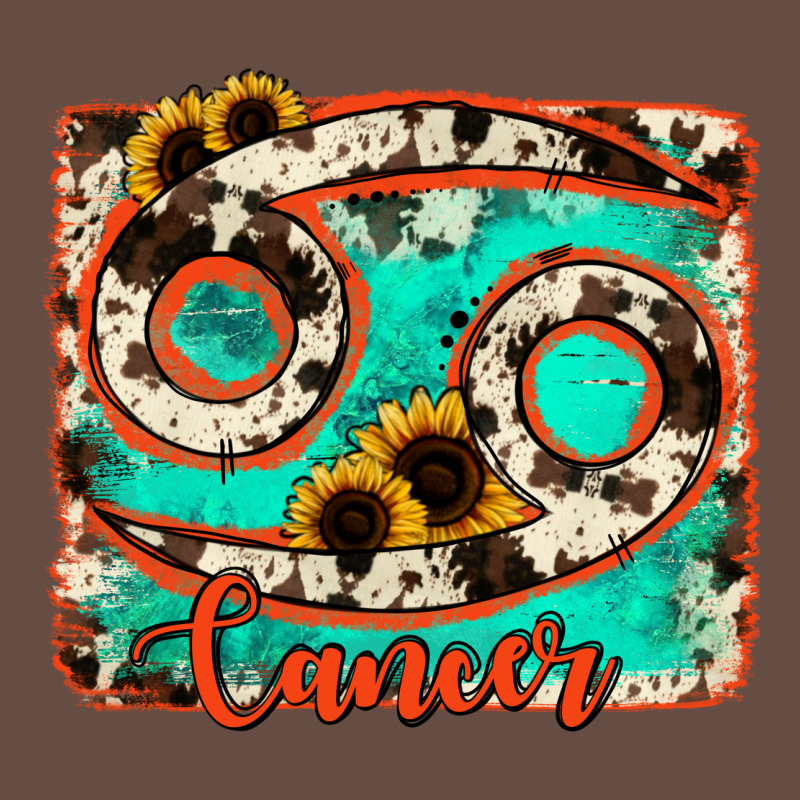 Cancer Turquoise Cowhide Long Sleeve Tee by RanaPortraitStore | Teevron