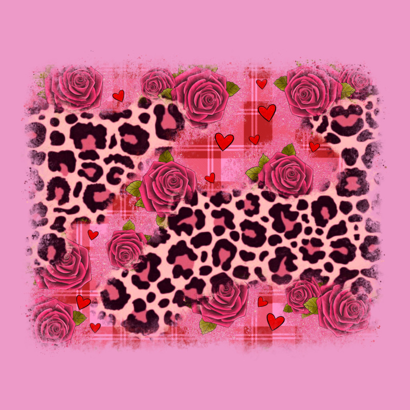 Valentine's Day Roses Leopard Background Urban Hoodie by JahusDesignShop | Teevron