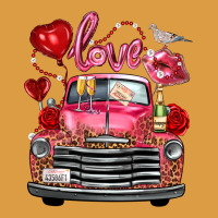 Western Valentines Day Truck Love Bird Letter Urban Heavy Tee | Teevron