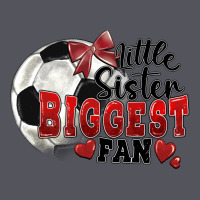 Little Sister Biggest Fan Soccer Vintage Hoodie | Teevron