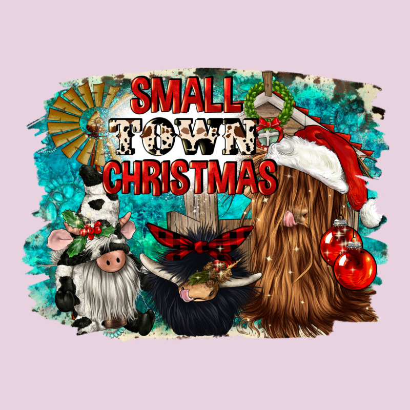 Small Town Christmas Ladies Tee by CowGirlArtShop | Teevron