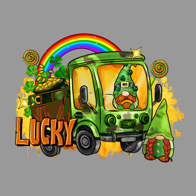 Lucky Gnomes Truck St. Patrick's Day Vintage Hoodie by FaDigitalArtStudio | Teevron