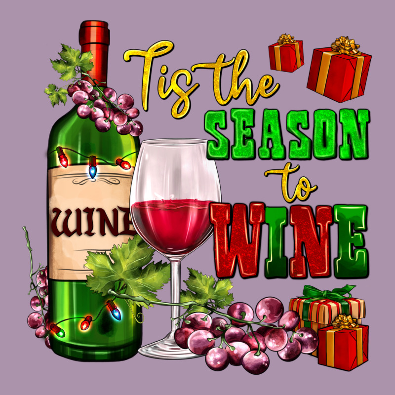 Tis The Season To Wine Heavyweight Hoodie by AdoDesignShop | Teevron