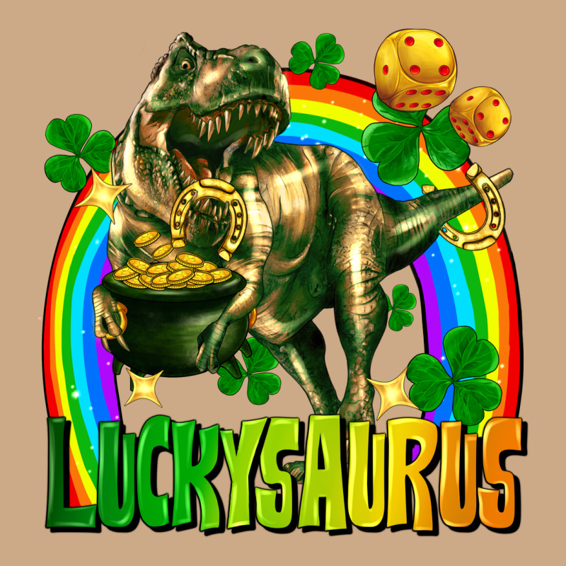 Luckysaurus St. Patricks Day Vintage Hoodie by FaDigitalArtStudio | Teevron
