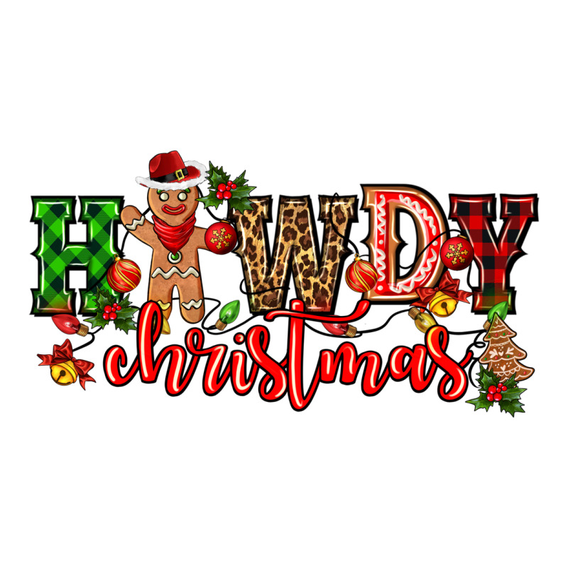 Howdy Christmas Gingerman Bread With Cowboy Ladies Tee by CowGirlArtShop | Teevron