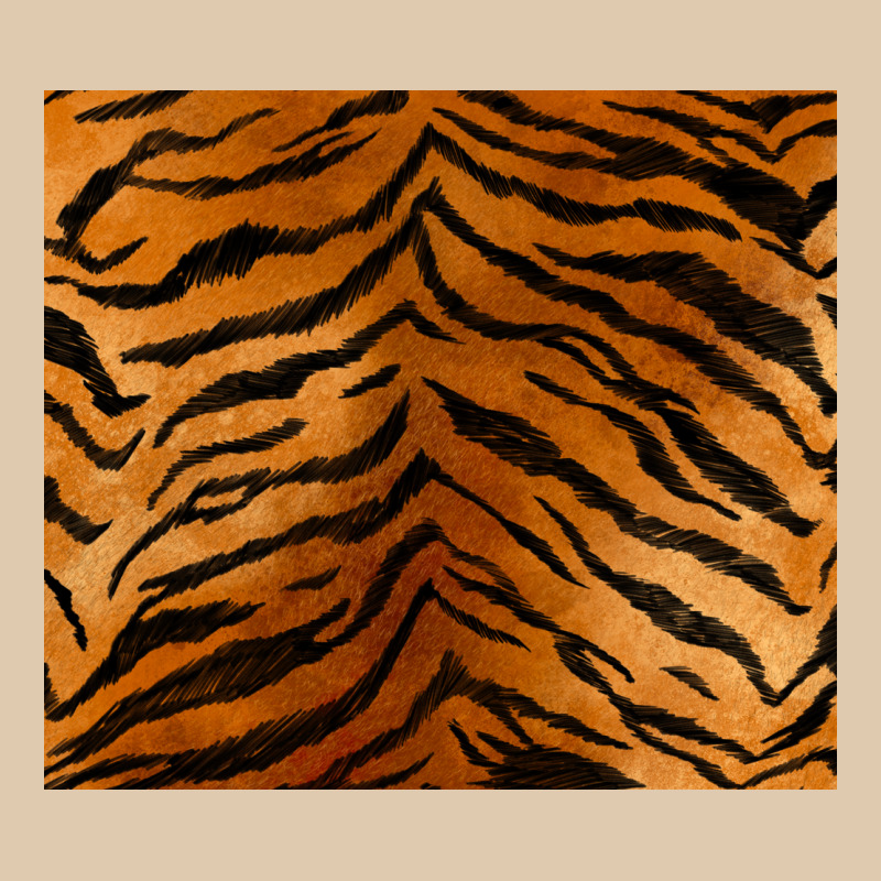 Handdrawn Tiger Pattern Heavyweight Sweatshirt by BarkalooDesign | Teevron