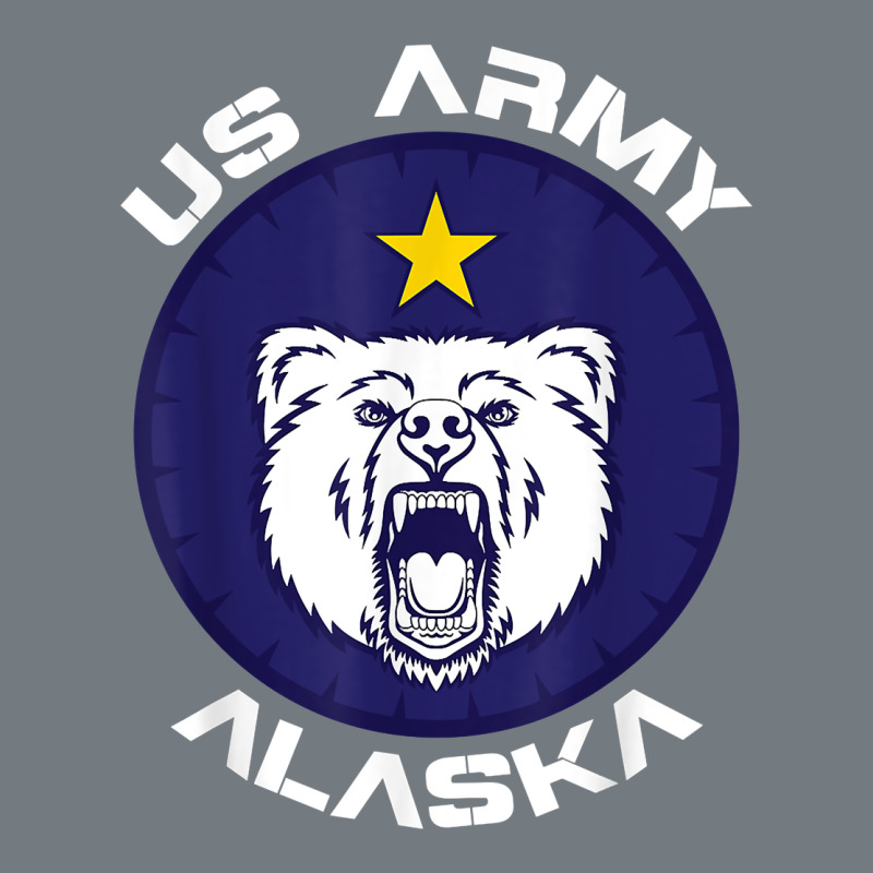 Us Army Alaska Polar Bear Patch T Shirt Heavyweight Sweatshirt by DesignPulse | Teevron
