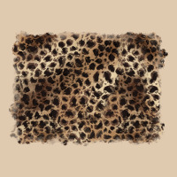 Handdrawn Leopard Pattern Brown Heavyweight Sweatshirt | Teevron