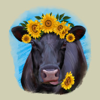 Black Angus With Sunflower Heavy Core Tee | Teevron