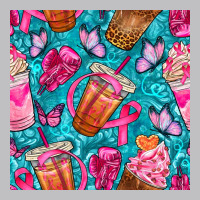Breast Cancer Coffee Cups With Butterfly Seamless Pattern Bbs Long Sleeve Tee | Teevron