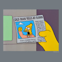 The Simpsons Old Man Yells At Cloud Newspaper V1 Heavyweight Sweatshirt | Teevron