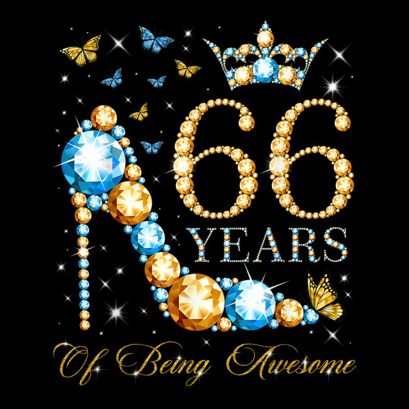 66th Birthday 66 Years Of Being Awesome 66 Years Old Woman Heavyweight Sweatshirt by PixelWave | Teevron