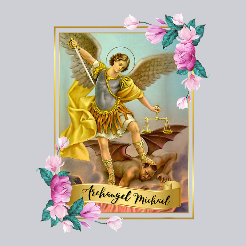 St Michael The Archangel - Protector Catholic Church Angel Heavyweight Sweatshirt by PixelWave | Teevron