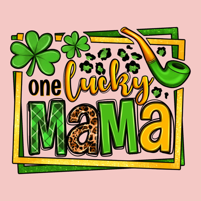 One Lucky Mama St. Patrick's Urban Heavy Tee by OliviaCreatesArt | Teevron